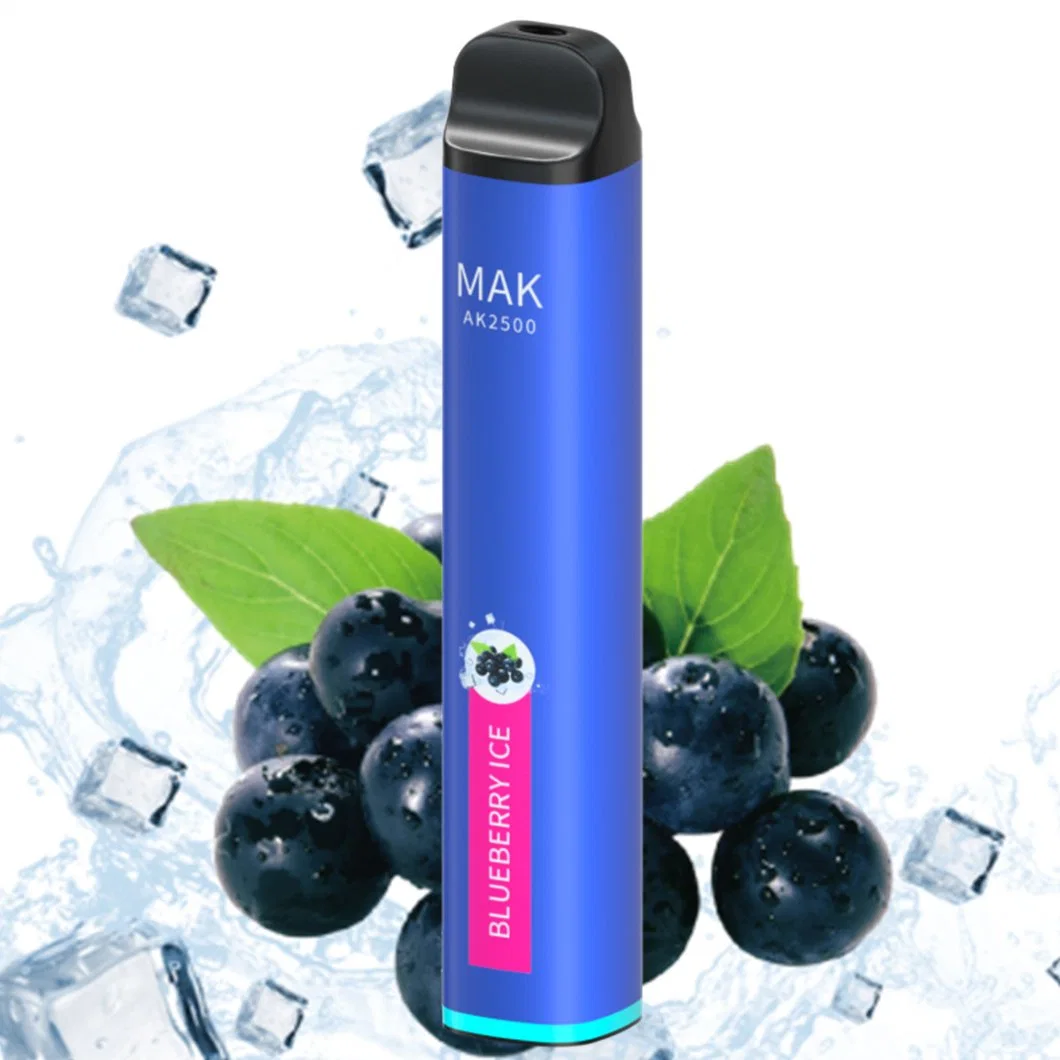 2023 Я играю в Mak 2500 puffs Bar Vape Pod 5% Одноразовый обезьяны для зарядного устройства MaK E Hookah