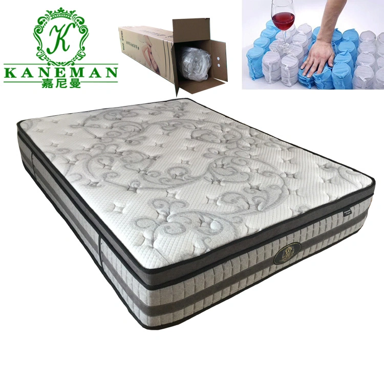 Luxury Bedroom Comfortable Vacuum Compressed Pocket Coil Sleeping Mattress