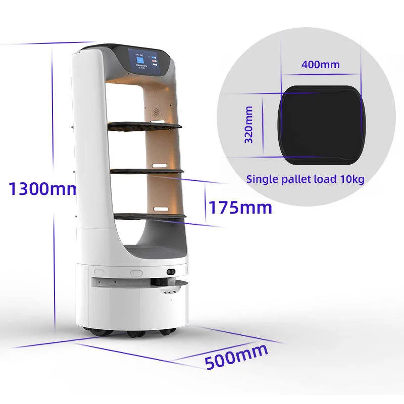 Los servicios de entrega Driverless evitar el uso del robot Robot para interiores Restaurante Servidor