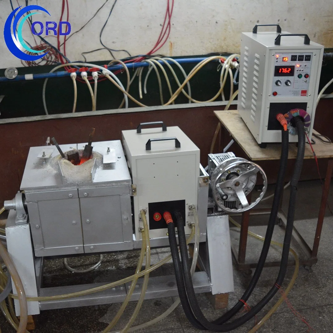 Manufacturer Supply IGBT Medium Frequency Induction Melting Furnace System for Melting Copper With10kg furnace (MF-60KW)