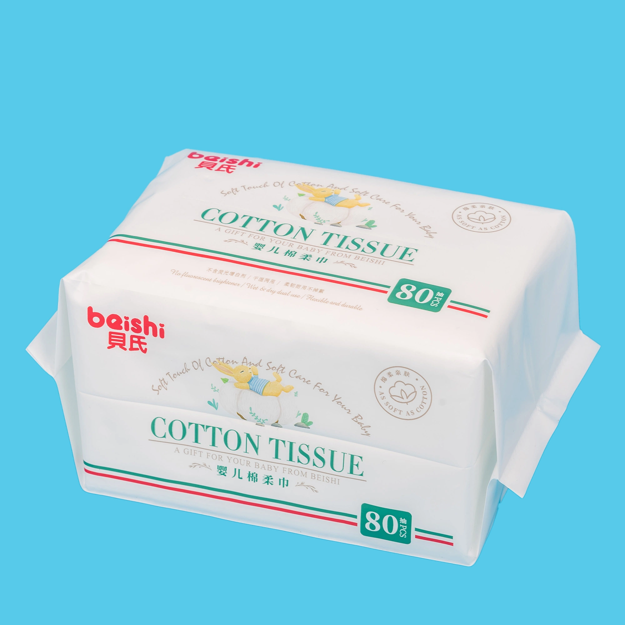 Organic Cotton Disposable Manufacturer Wholesale/Supplier Baby Wet Wipe Facial Tissue