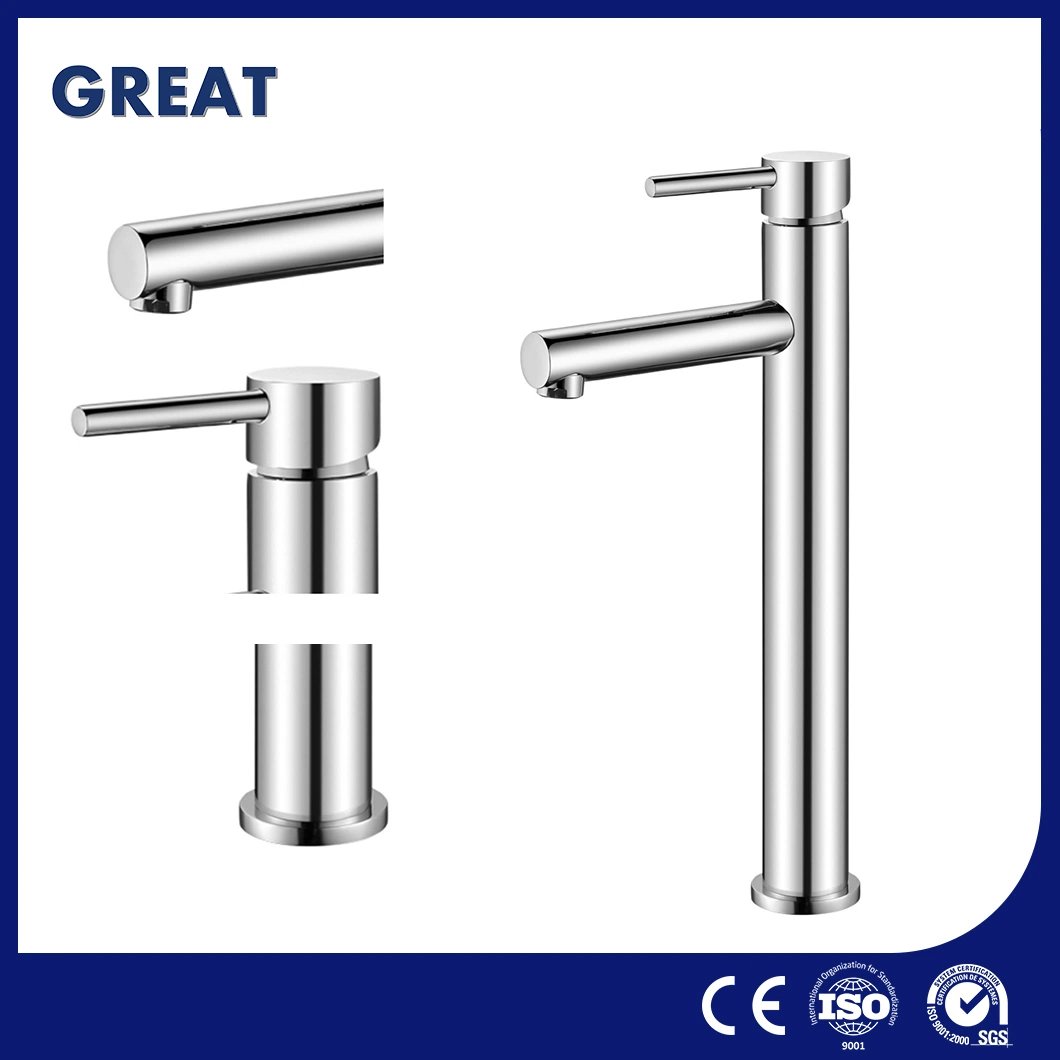 Great Bathroom Water Faucet Suppliers OEM Customized 3 Hole Sink Faucet Gl32111A321 Single Lever Basin Faucet China Tall Vessel Sink Gold Sink Taps