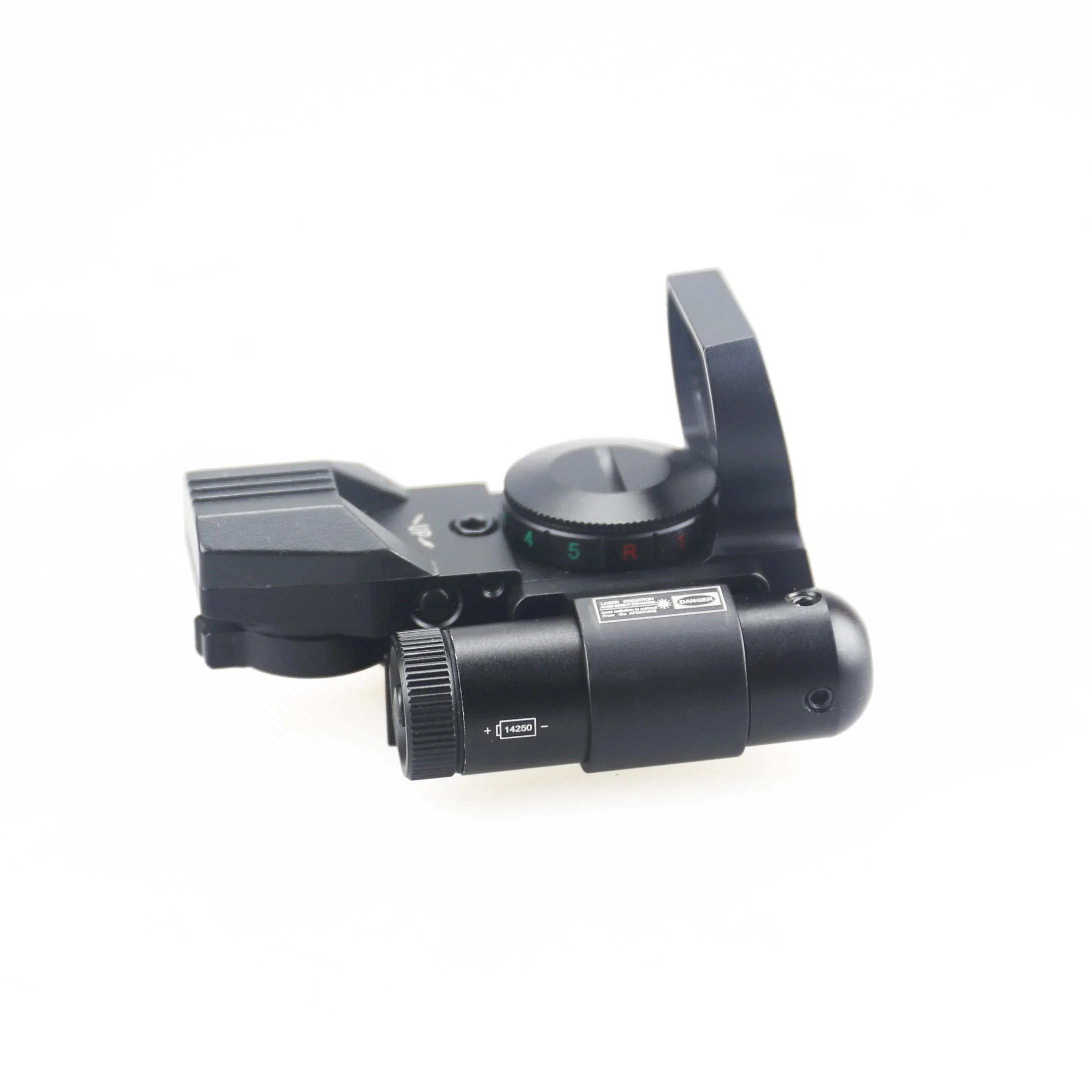 Tactical 4 Variable Multi Reticles Gun Reflex Sight Red DOT with Red Green Illuminating for Hunting Scope Attached with Red Laser