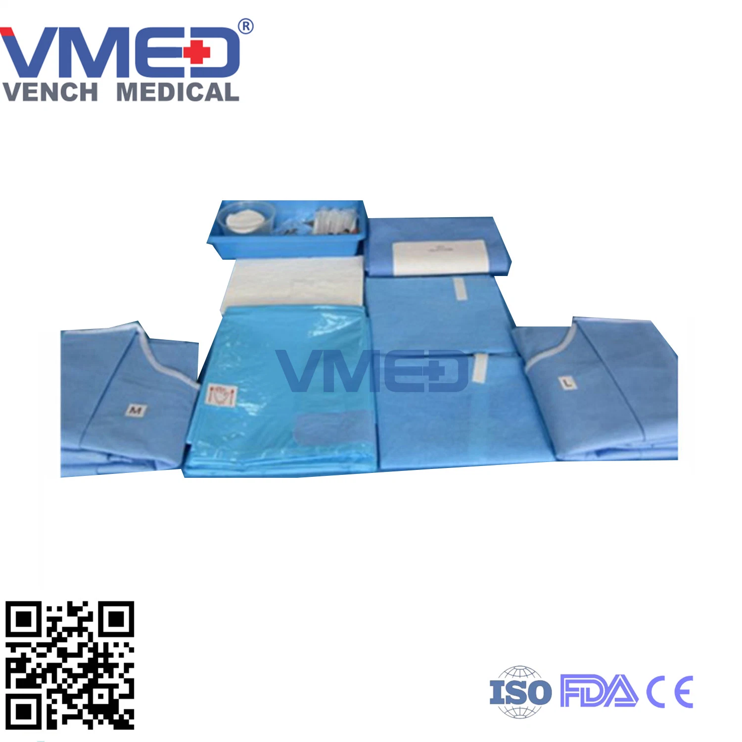 Entrega de Ginecologia cirúrgica descartáveis Enrole Pack para utilização médica com marcação e aprovação ISO China Fabricante com qualidade superior e ginecologia Packs de urologia