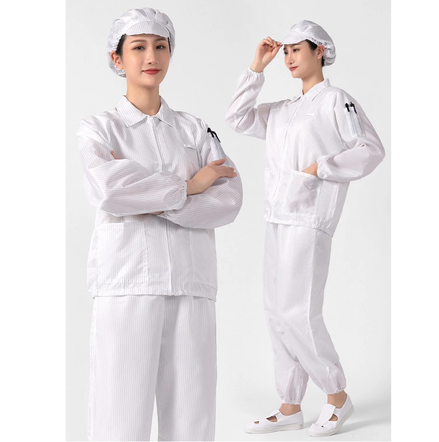 Clean-Room Working Polyester ESD Uniform Antistatic Garment