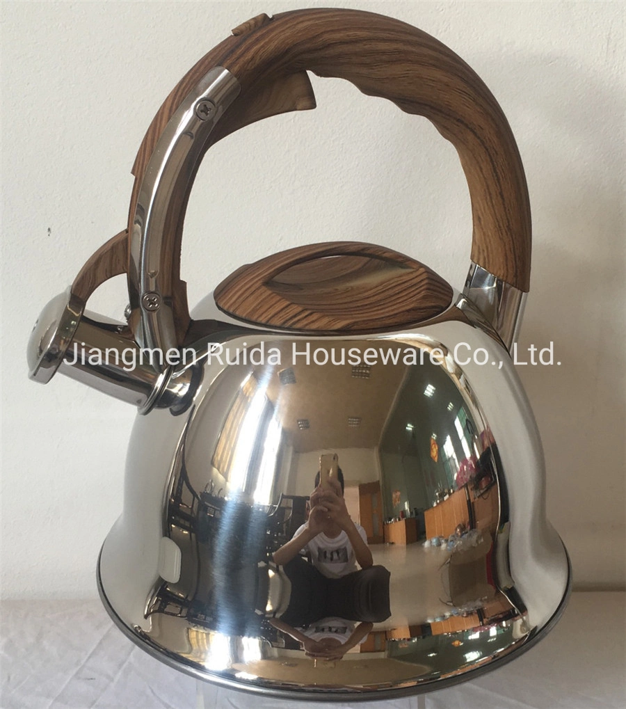 Manufacturer for 3.0L Stainless Steel Whistling Tea Kettle in Soft Touch Handles Teapot in Big Capacity