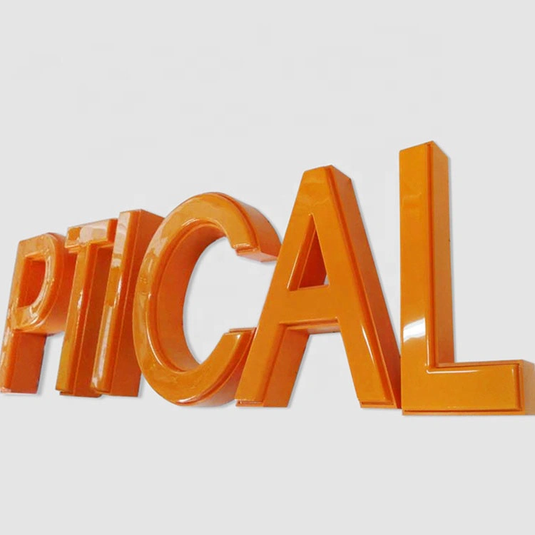 Outdoor Advertising Plastic Vacuum Formed Light LED Letter Sign