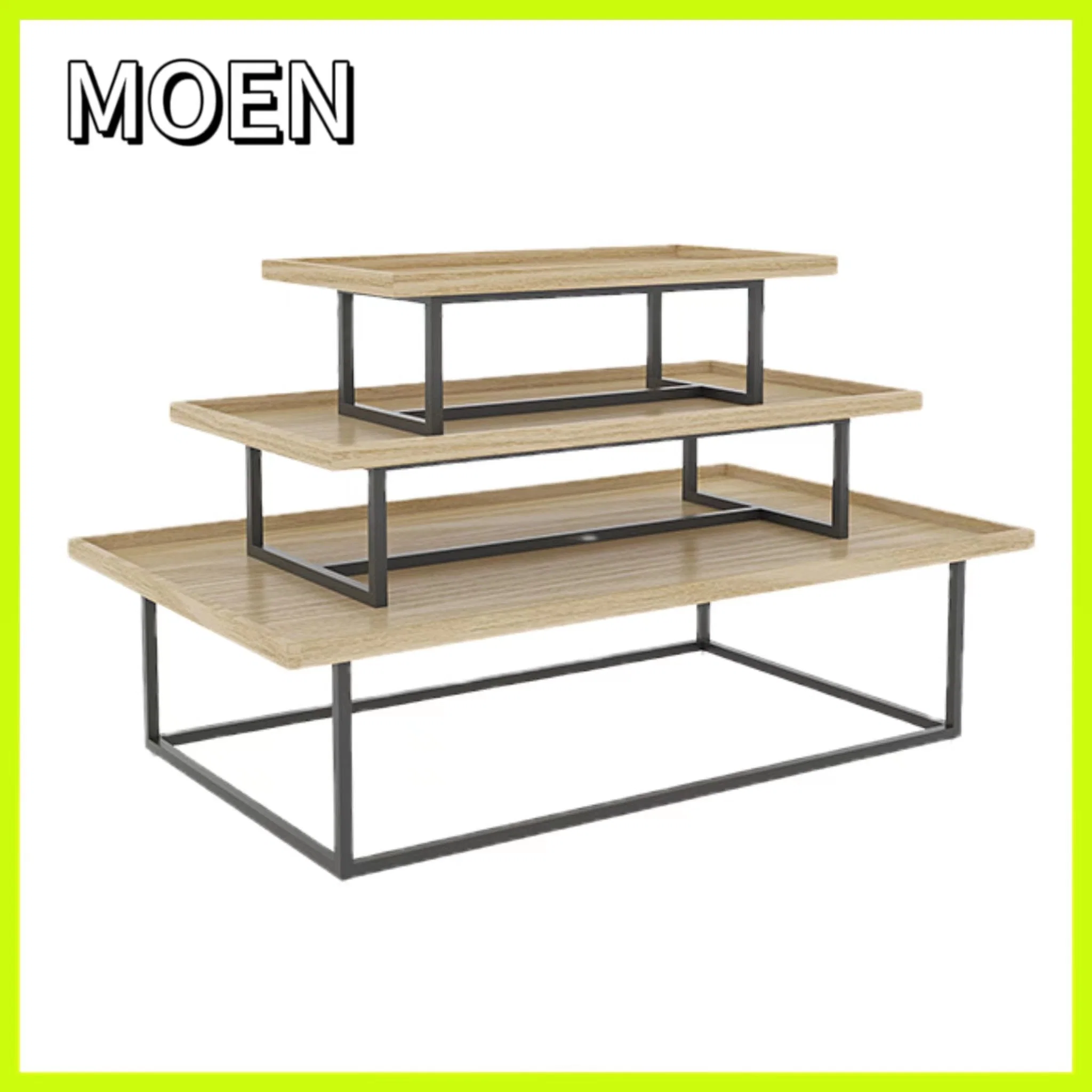 Wholesale/Supplier Retail Display Tables Shopfitting Furniture Wood Store Nesting Table Display Shelf