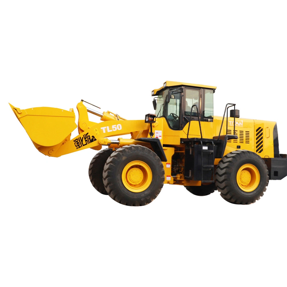 Affordable 5 Ton Diesel Wheel Loader - Titan TL50, 3cbm Bucket Capacity, 4400mm Dumping Height