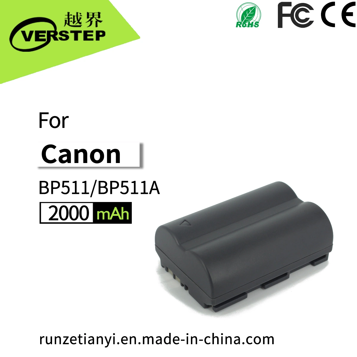 Brand New Digital Camera Battery for Canon Bp-511/Bp-511A Bp 511 512 OEM