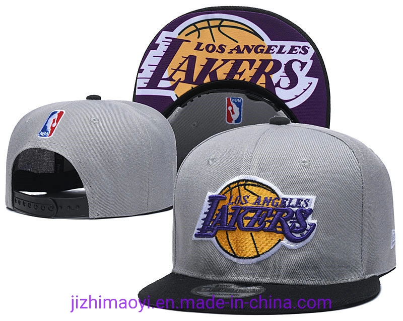 Mayorista/Proveedor los Angeles Lakers Equipo Oficial bordado Baloncesto Snapback Baseball Gorra