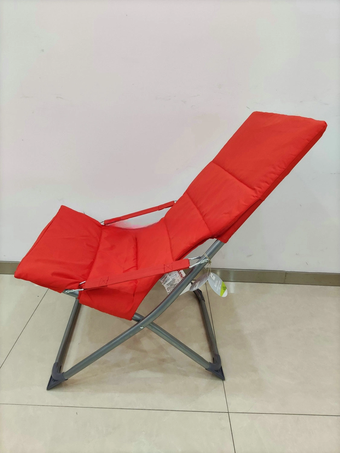 Outdoor Comfortable Padded Portable Folding Armchair Camping Chair