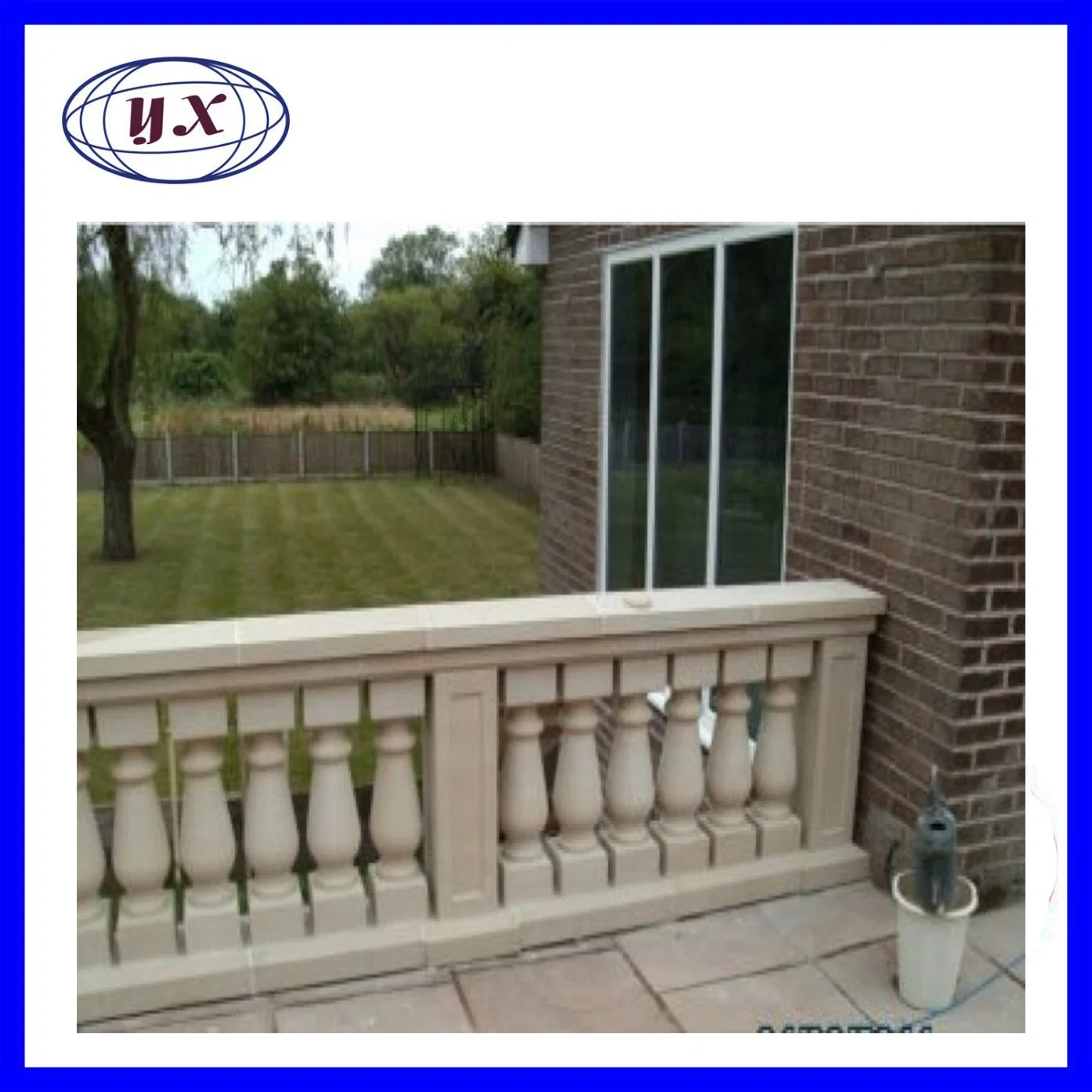 High quality/High cost performance  Garden Flat-Top White Plastic PVC Vinyl Privacy Fence