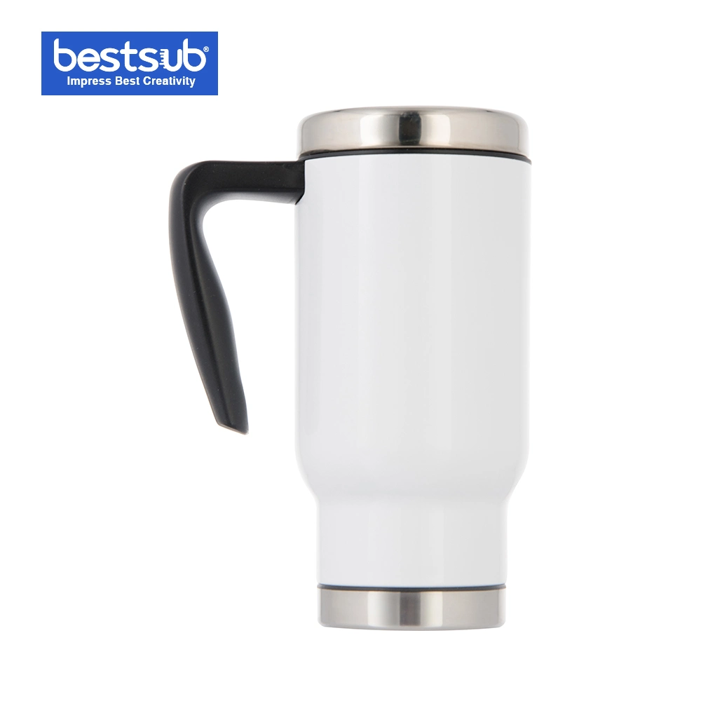 17oz Travel Mug W/ Plastic Insert (White) (B4QC5)