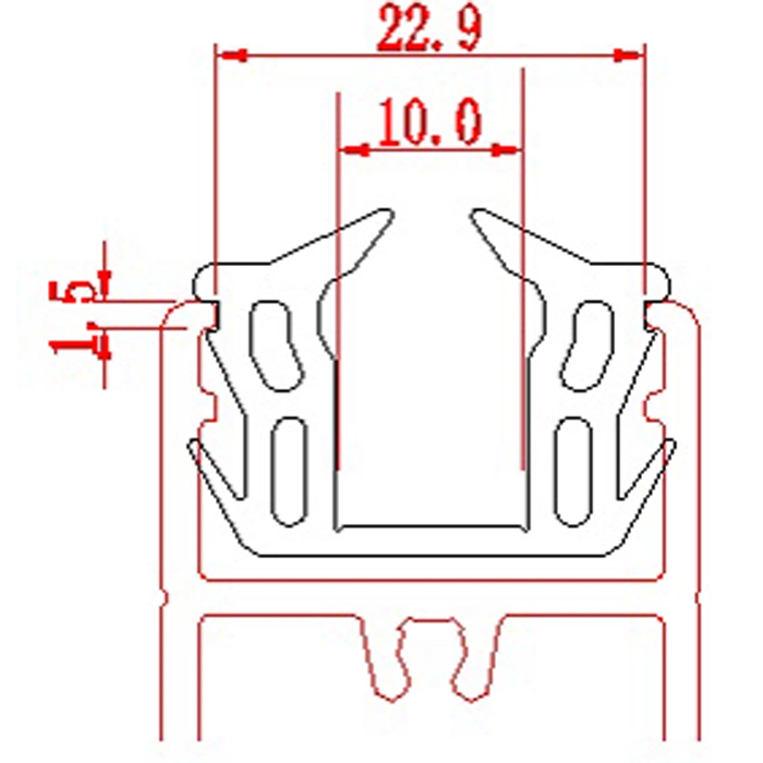 Tira de sellado de PVC por extrusión antienvejecimiento para tiras de sellado de ventanas y puertas