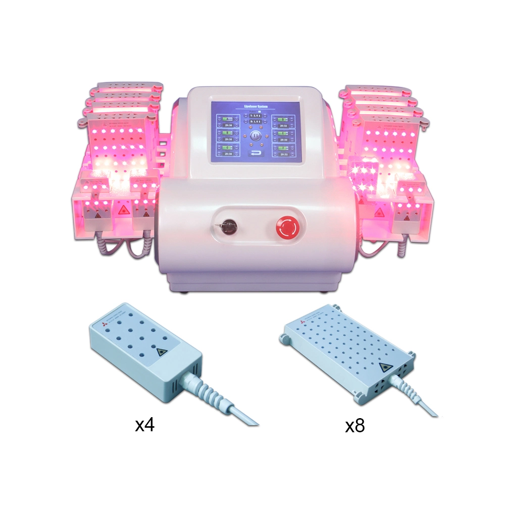 LiPo Laser Slim Equipment Laser-Behandlung für Gewichtsverlust 528 Dioden 4 Wellenlängen 635nm 660nm 810nm 980nm Br216