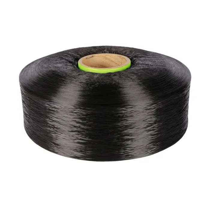 Fully Drawn FDY Bulk PVC Coated Multiple Folded Tube Virgin Colors Dyed 120 Denier Polyester Cord Yarn 65D 110d 300dtex Count