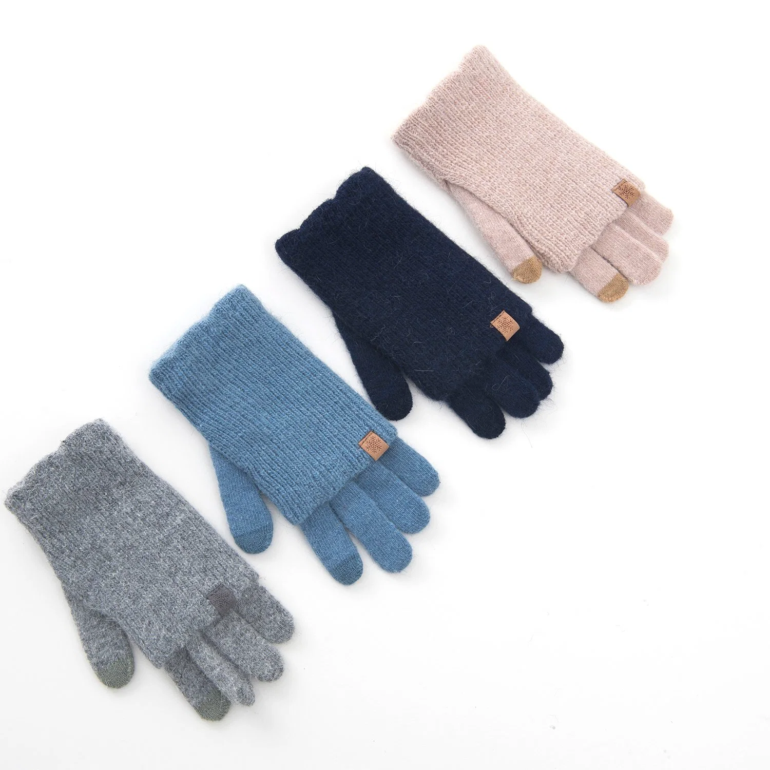 2021 Newly Customized Fashion High Quoality Winter Wool Cashmere Elegant Winter Warm Women Gloves