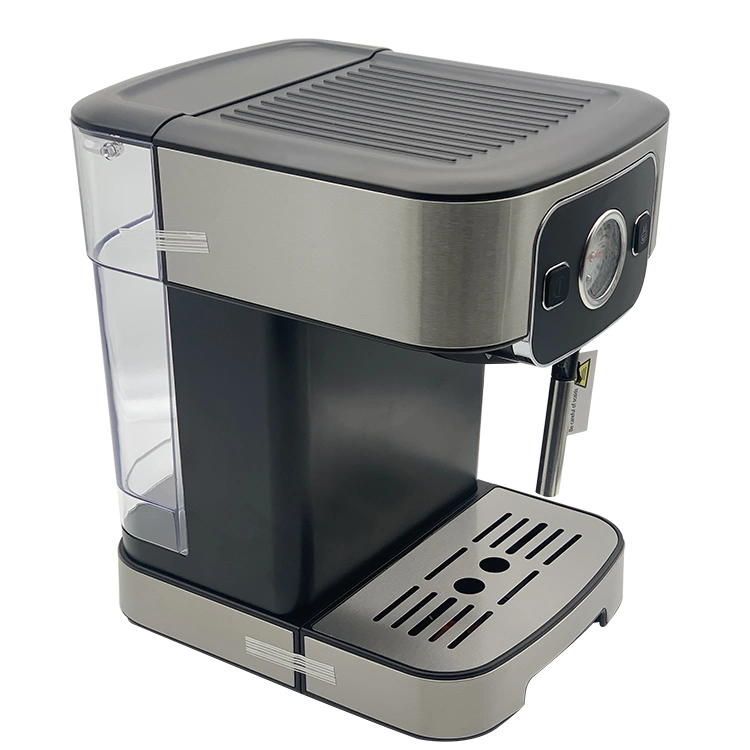 Cafetera semiautomática con manómetro