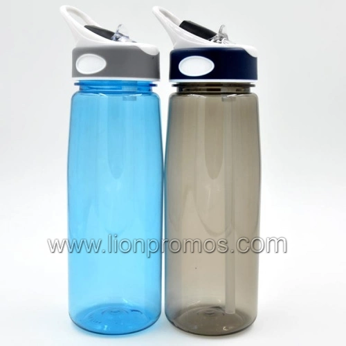 750 ml elegante sin BPA Tritan PC Botella de agua de plástico fresas