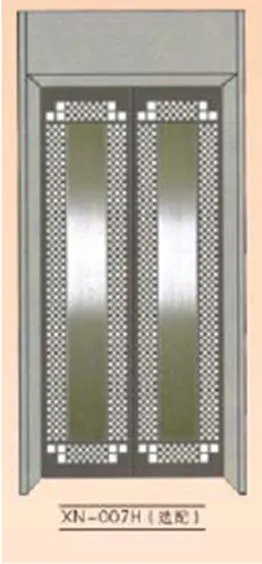 Lift Elevator Parts Car Landing Door Hairline Stainless Steel
