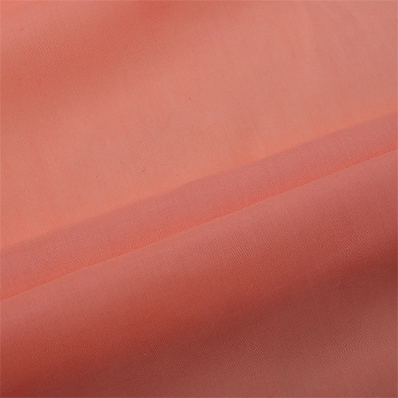 Colorful Solids Dyed 100GSM Breathable Organic Cotton Fabric for Garments