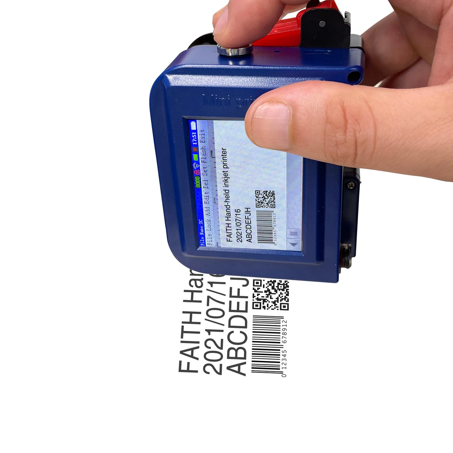 Mini-Sized Thermal Inkjet Printer Tij Movable Code Printer for Coding on Varieties of Package