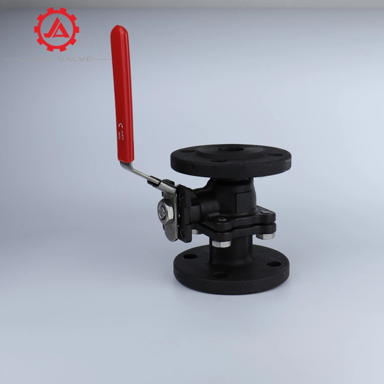 Carbon Steel DIN3202-F4 Ball Valve with Mounting Pad and Handle