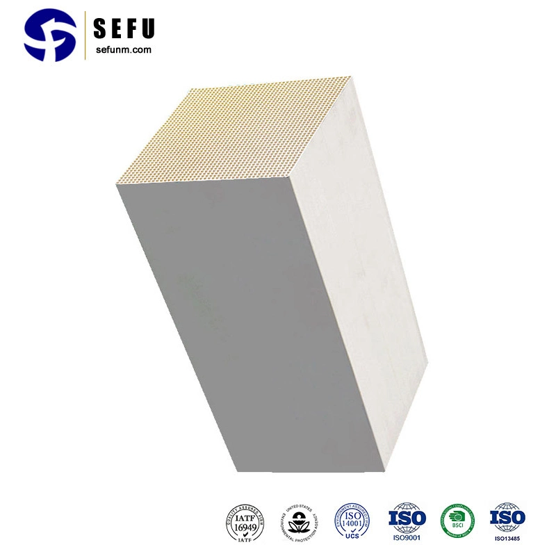 Sefu China Proveedor de cerámica de porcelana de aluminio de nido de abeja de almacenamiento de calor Alto Cerámica Industrial de almacenamiento de calor de nido de abeja panal regenerador de cerámica de sustrato