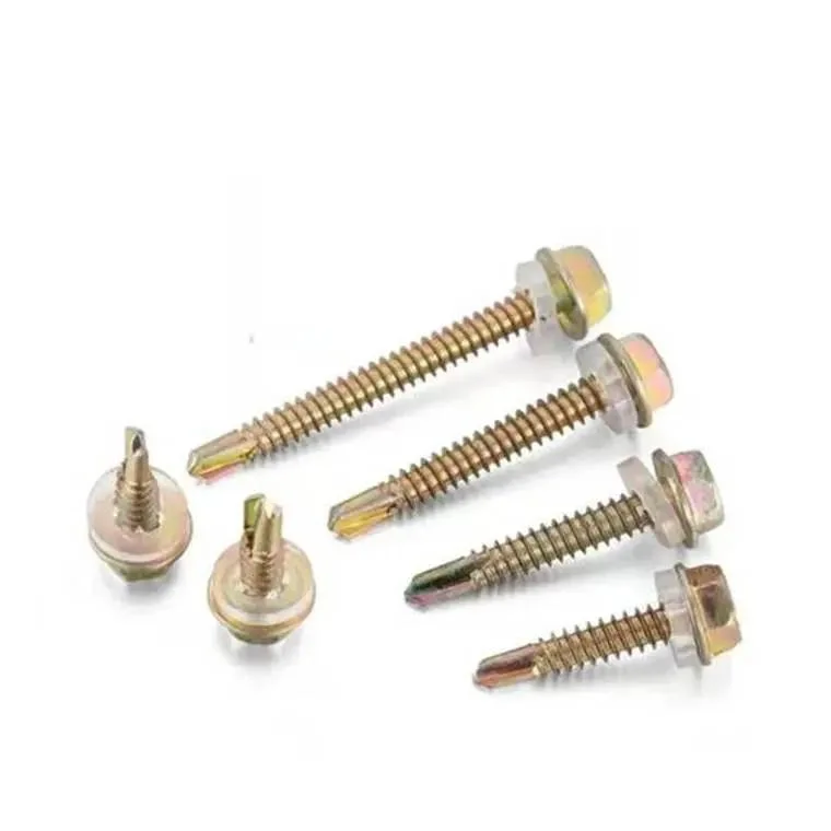 Hex Washer Head, Zinc Plated 10# 1-3/4 Self Drilling Screws