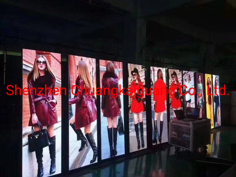 Indoor P2/P2.5/P3mm Movable Full Color LED Poster Display Screen for Advertising (Use WiFi/USB to control)