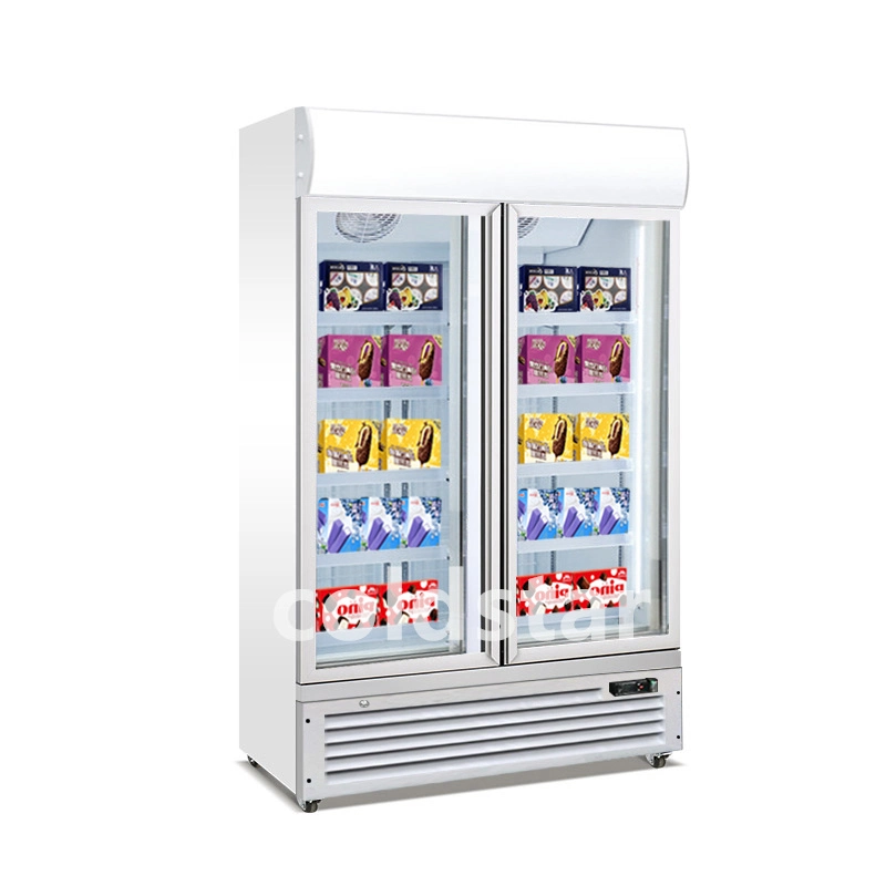 Showcase Display Refrigerator Freezer Glass Door Commercial Fridge