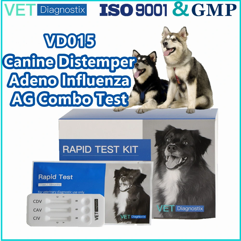 Moquillo canino la prueba de la Influenza Adeno Cdv Cav Civ Combo Kit de prueba