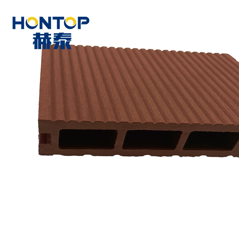 Custom WPC Outdoor Decking 3D Embossing Wood Grain Composite Decking Board China Wood Plastic Texture Flooring