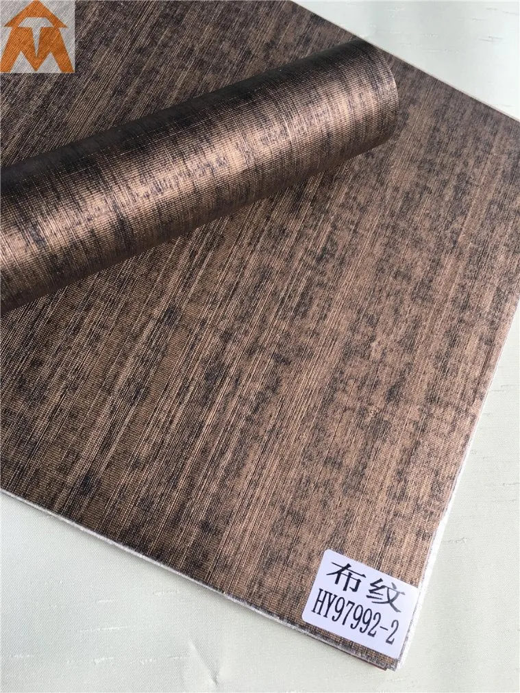 Fabric Design Decorative PVC Sheet for PS PVC MDF Film