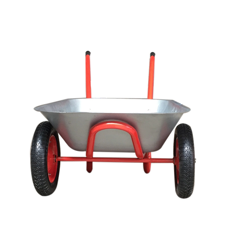 Garden Tools Barrow Trolley Wheelbarrow with Galvanized Tray for Russia Market