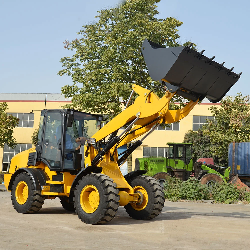 Engineering Construction Machinery Front End Wheel Mini Loader in Germany