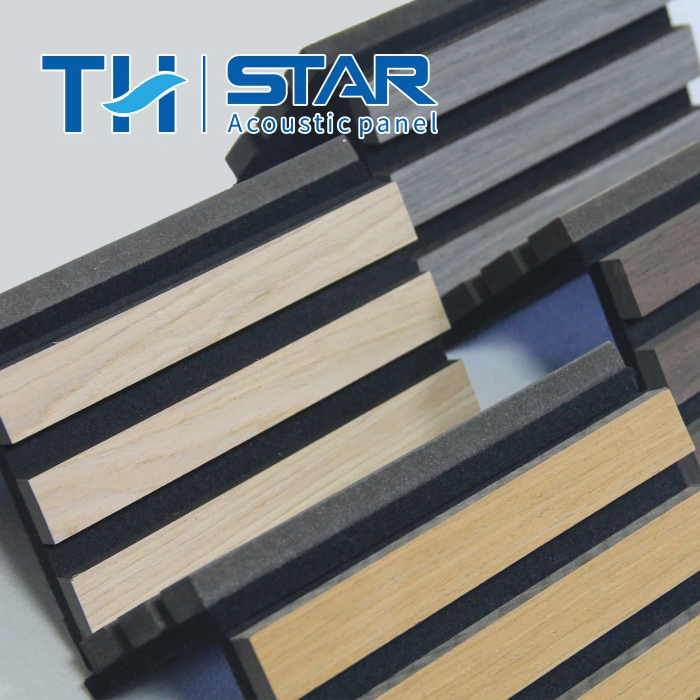 Parede madeira Veneer Painel Oak Slat painéis insonorizadores de madeira para Decoração de parede