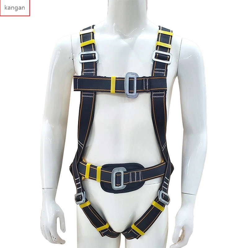 Cotton Cordage Aerial Protective Harness Rope Belt with Double Big Hook and Elastic Sling for Safety Drop