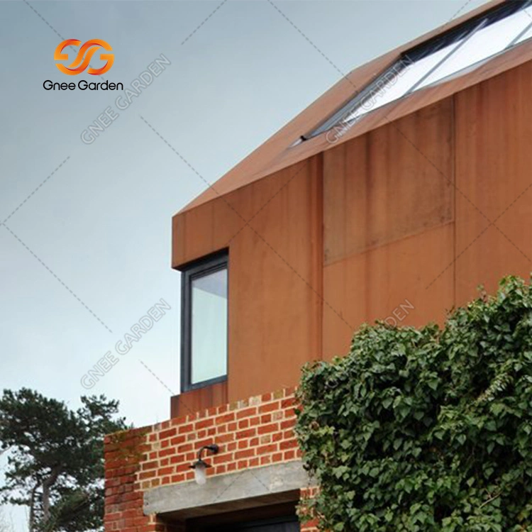 Modern Design Corten Facade Carve Panel Metal Exterior Cladding Curtain Wall Paneling Outdoor Hotel Office Building Decoration