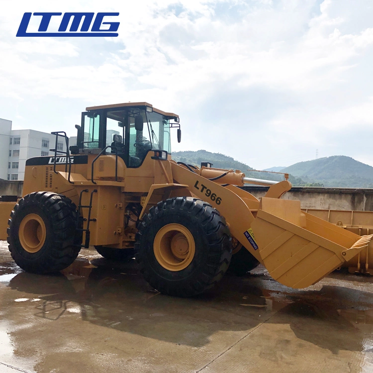 Ltmg Equipo de construcción cargadora frontal Grande 6 rueda de Tonel Pala cargadora con motor americano