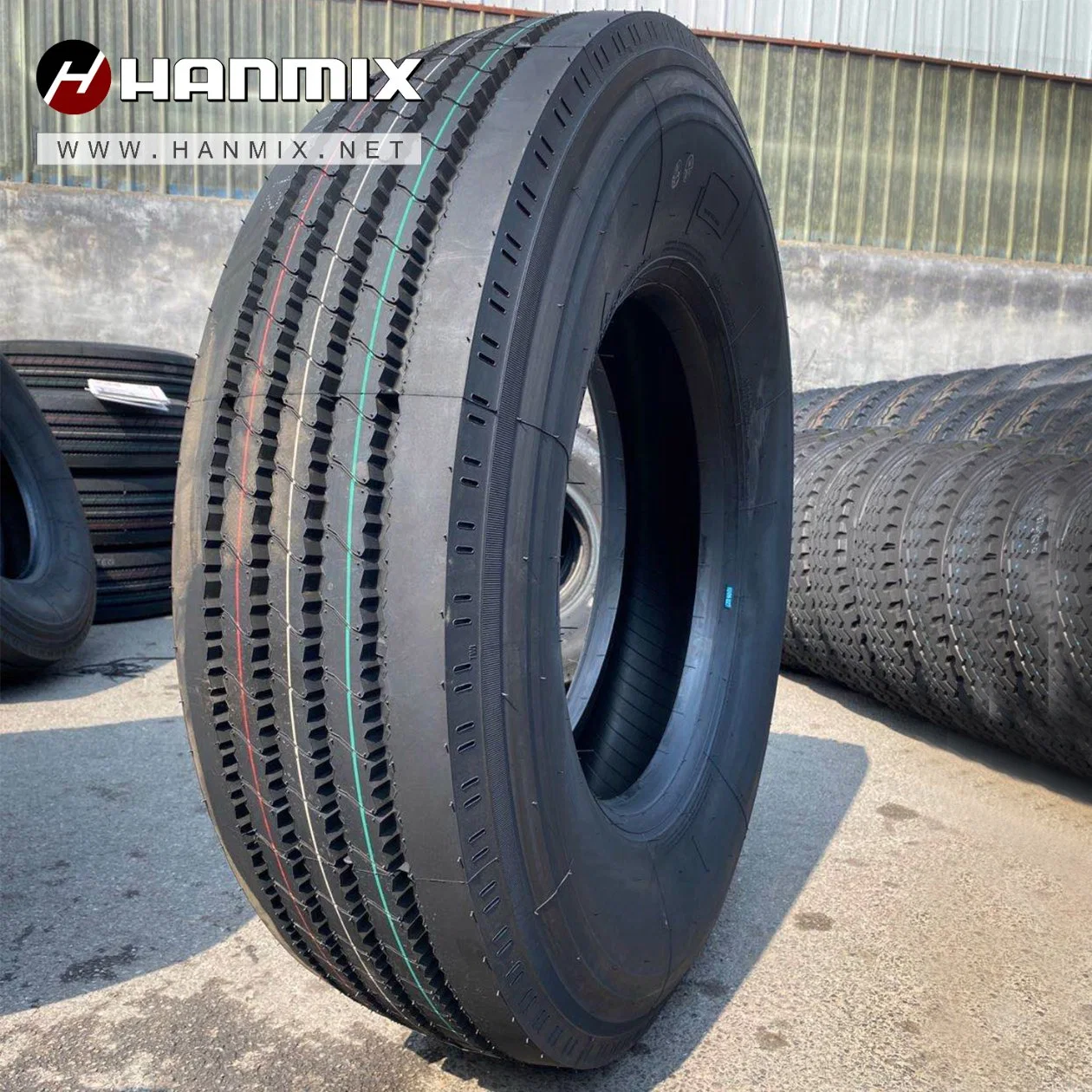 Hanmix Truck &amp; Bus Tire Summer Winter All Steel Radial Tubeless Rubber Long Haul Highway Standard Road Heavy Duty Truck Bus Trailer TBR Tyre 385/65r22.5