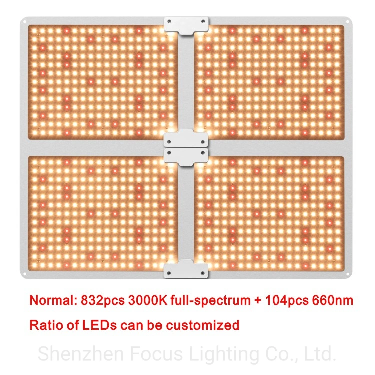 Commercial 400W 450W 480W Dimmable Full Spectrum Quantum Board Growing Used Indoor Hydroponic Plant Growth LED Grow Lights for Indoor Microgreen Lettuce Plants