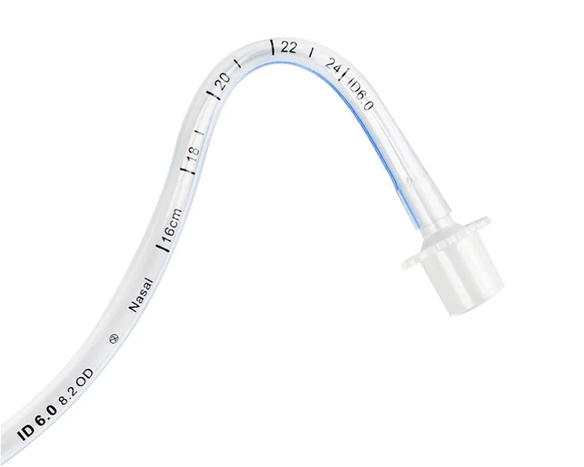 Hospital Disposable Medical Nasal Preformed Tracheal Tube Without Cuff