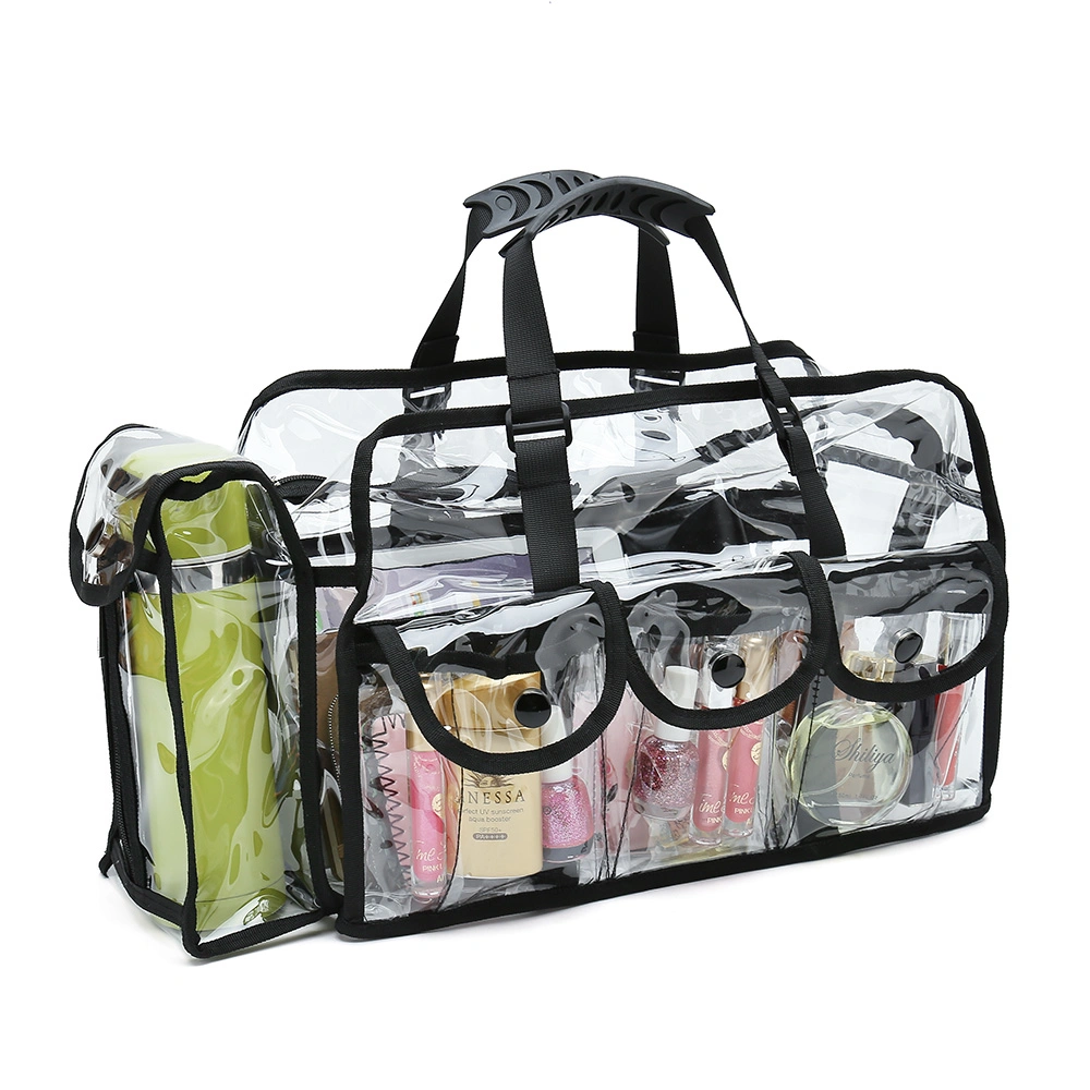 Women PVC Tote Clear Organizer Travel Cosmetic Bag Makeup