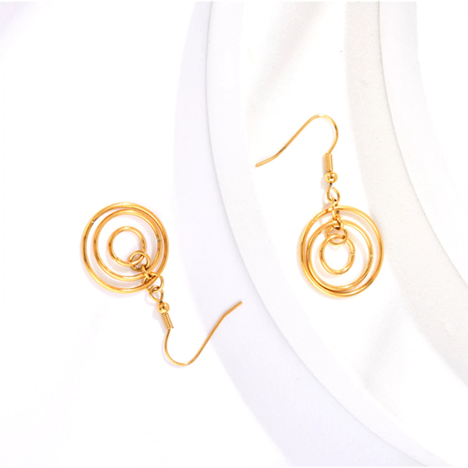 Stainless Steel Gold Plated Earring Custom Jewelry Lady Jewel Accessories