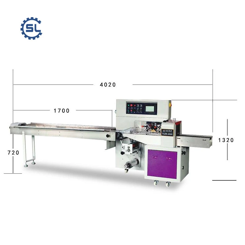 Speed Sealing Sugar Horizontal Flow Candy Packing Machine