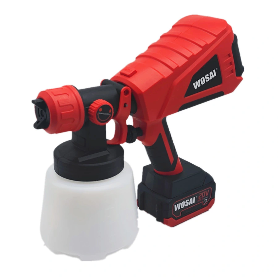 Wosai 20V Electric Cordless Paint Gun Electric Sprayer Airbrush Gun Power Spray Airbrush Gun