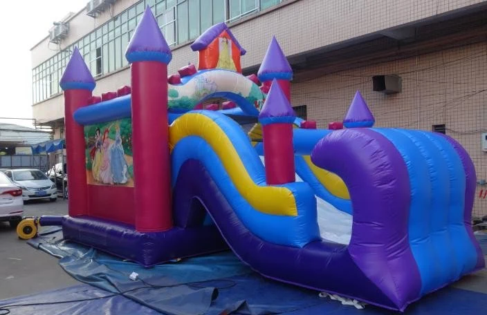 Commercial Inflatable Bouncer Combo Colorful Castle with Slide for Kid