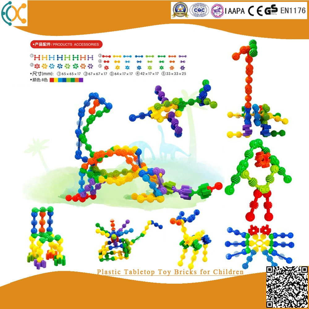 La educación de alta calidad juguetes de plástico Bloques de construcción para los niños